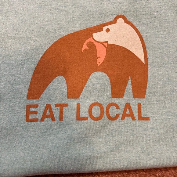 Patagonia EAT LOCAL Upstream T-Shirt - Picture 2 of 5